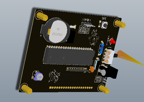 基于单片机万年历设计（原理图PCB 源程序）