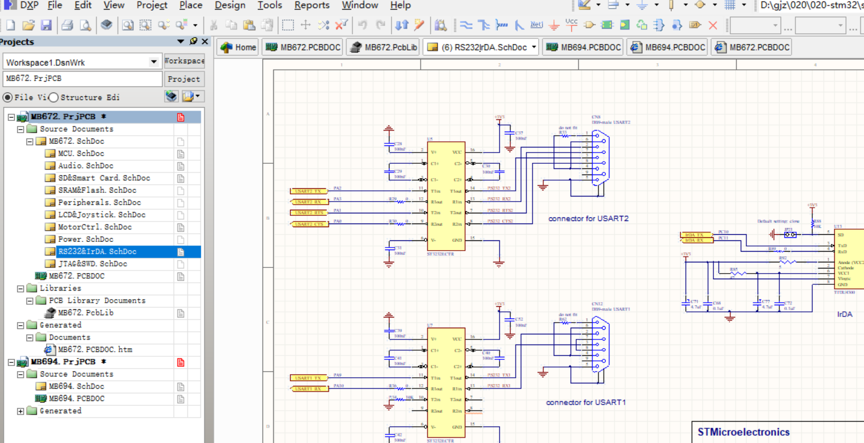 STM32F103ZET6单片机官方开发板AD设计原理图+PCB+封装库文件