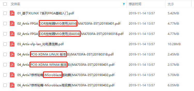 FPGA资料 米联客Artix7-35T开发板光盘资料 7G内容包含例程源码 移植项目很好用
