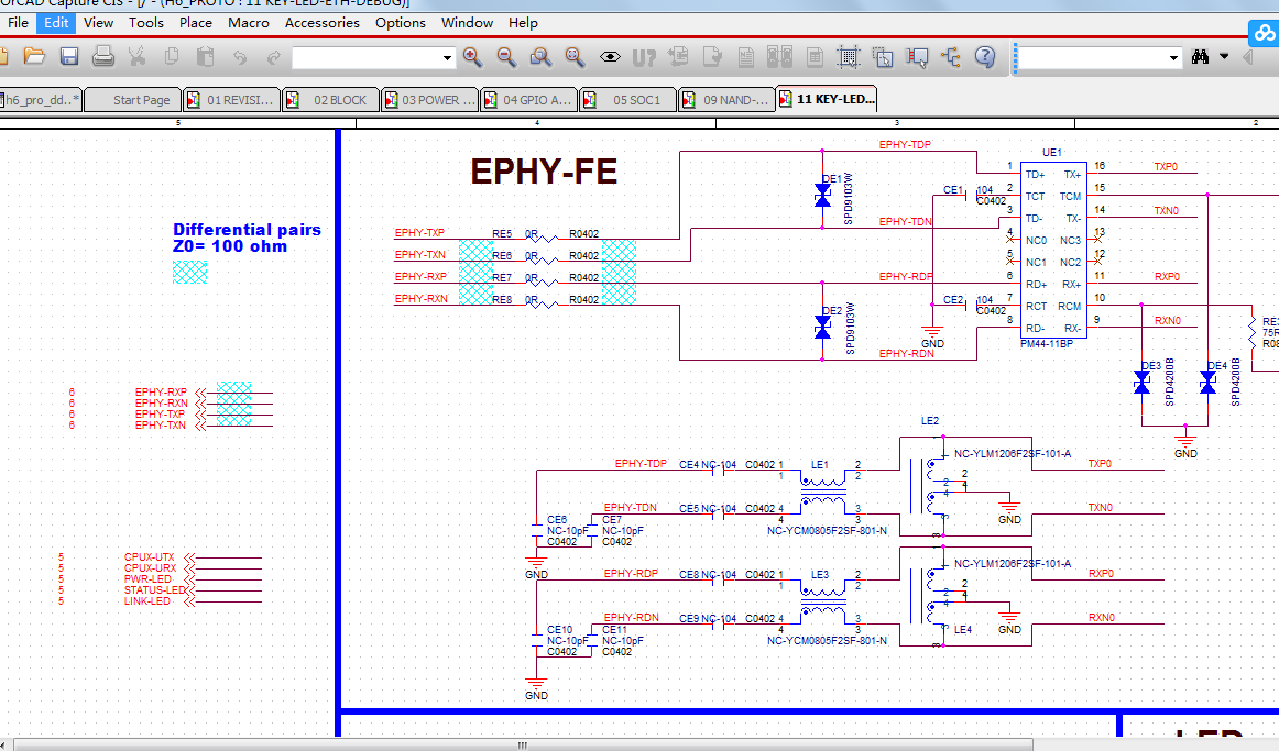 全志H6 开发板评估板 CADENCE_ORCAD硬件原理图+PCB文件