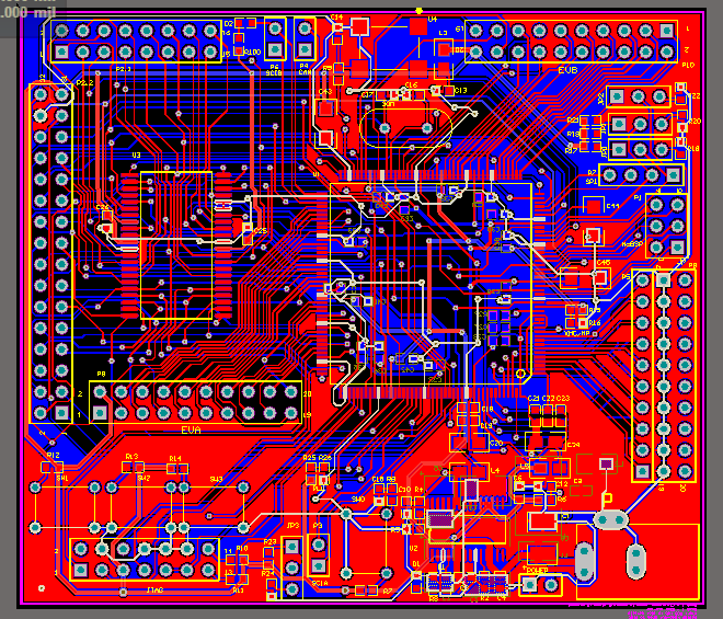 TMS320F2812 DSP2812最小系统开发板AD版硬件原理图+PCB文件