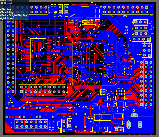 TMS320F2812 DSP2812最小系统开发板AD版硬件原理图+PCB文件