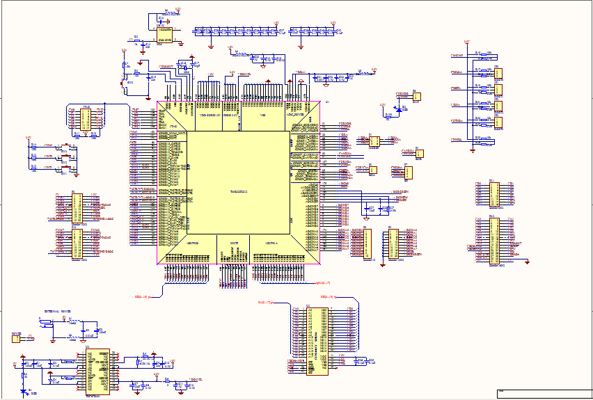 TMS320F2812 DSP2812最小系统开发板AD版硬件原理图+PCB文件