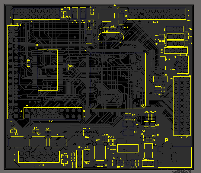 TMS320F2812 DSP2812最小系统开发板AD版硬件原理图+PCB文件