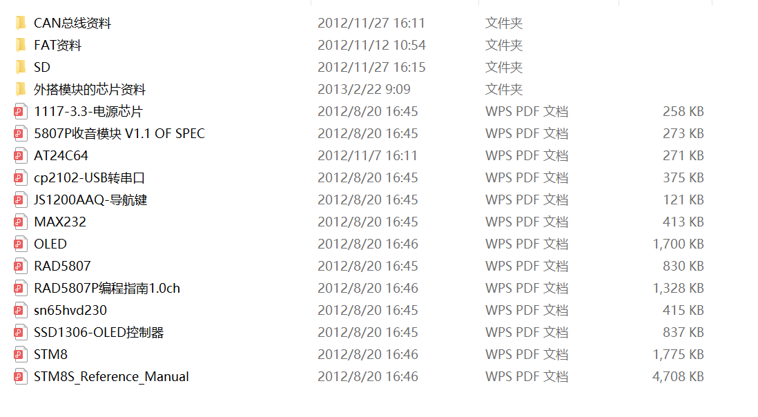 STM8单片机开发板资料STM8S208RB DEMO软件源码+例程讲解+开发板原理图+芯片资料: 