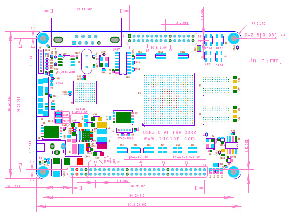 cyclone III -DDR2-USB3.0(CYUSB3014) 开发板硬件原理图+PCB文件