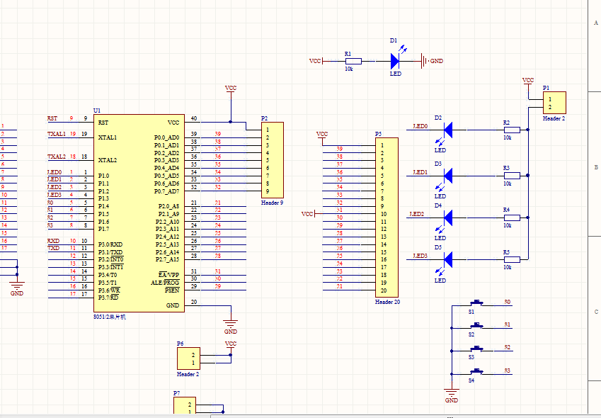 89C51单片机最小系统开发板AD设计原理图+PCB+3D图