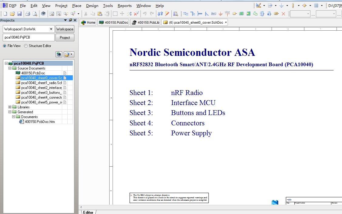 nRF52832无线蓝牙开发板ad原理图+PCB+封装文件