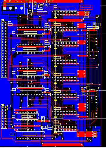 74LS373 HUB接口板 PROTEL 99SE 原理图+PCB+封装库文件