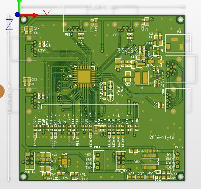 USB3.0集线器电路模块GL3520（包含原理图 PCB）