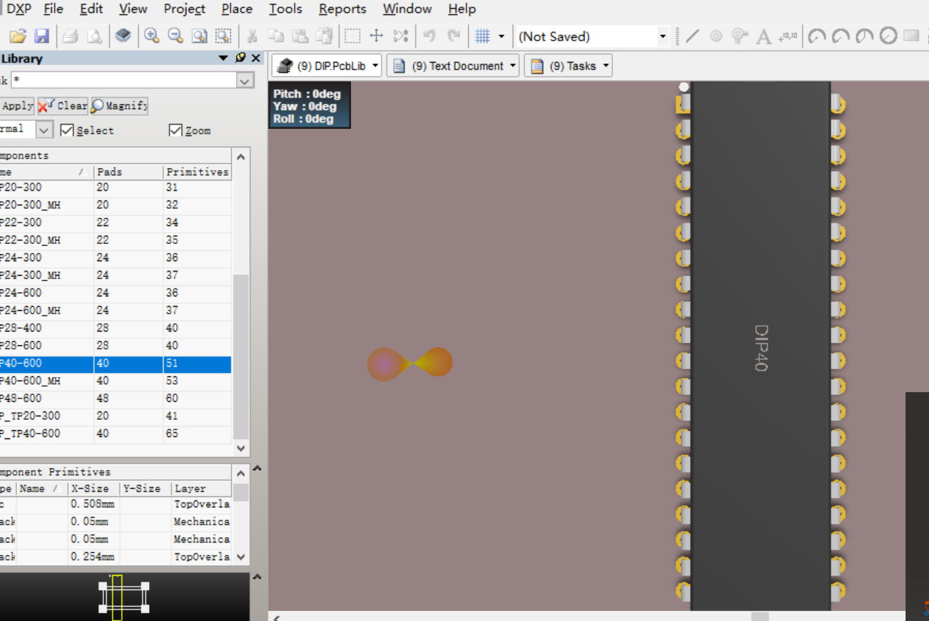 DIP4DIP8DIP16 DIP24封装Altium Designer AD PCB封装库2D3D