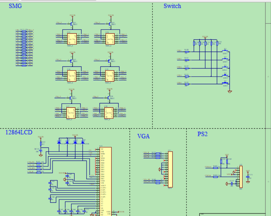 黑金cyclone2 fpga开发板 EP2C8Q208C开发protel 99se原理图+PCB文