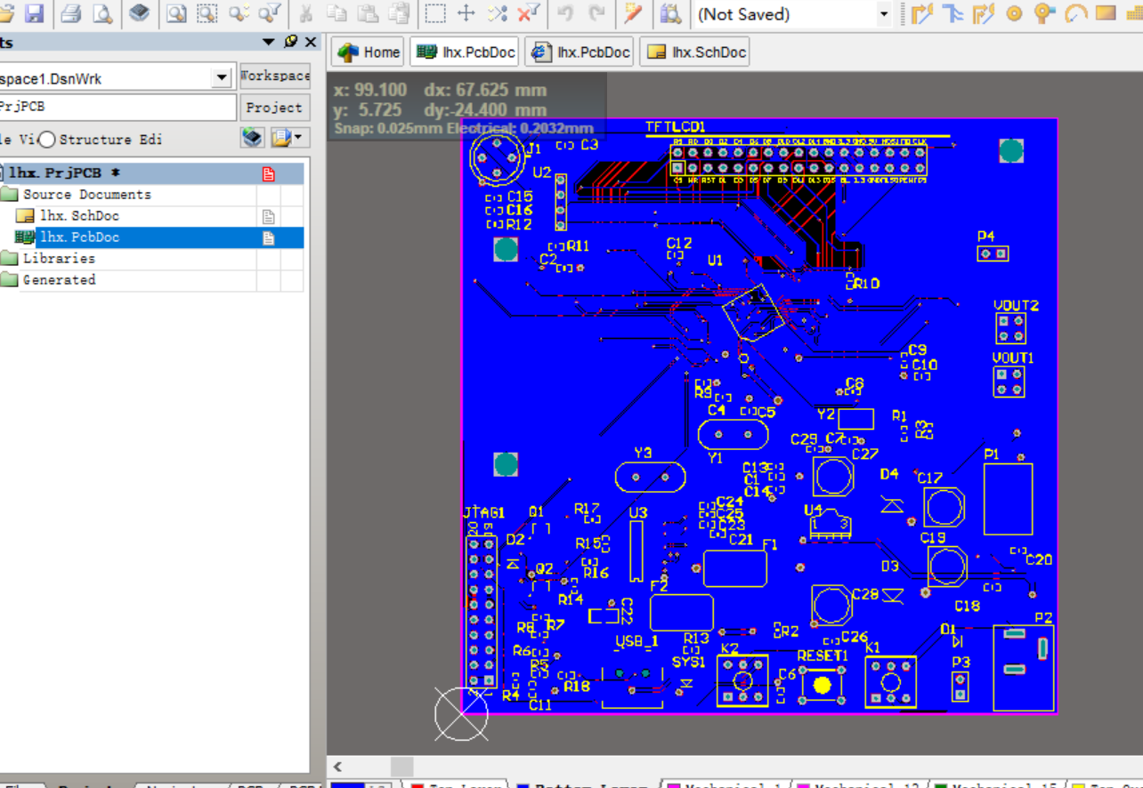 STM32F103空气净化器AD设计硬件原理图+PCB+软件程序源码