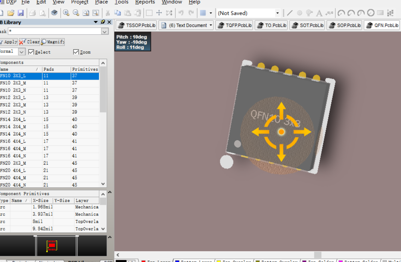 QFN10 QFN14 QFN20 QFN32封装Altium Designer AD PCB封装库