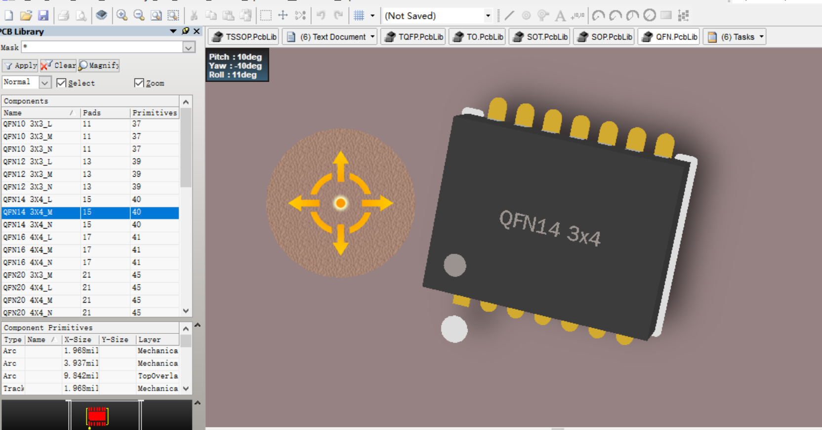 QFN10 QFN14 QFN20 QFN32封装Altium Designer AD PCB封装库