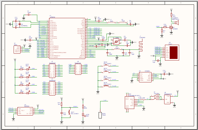  NRF52832最小系统开发板电路设计（原理图及PCB）