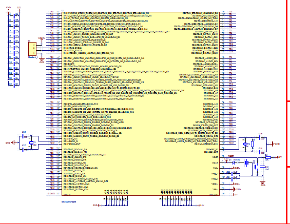 -STM32F407ZGT6最小系统开发板ad原理图+PCB+封装库文件