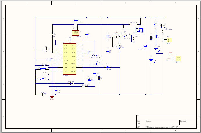 调频收音机（原理图 PCB）