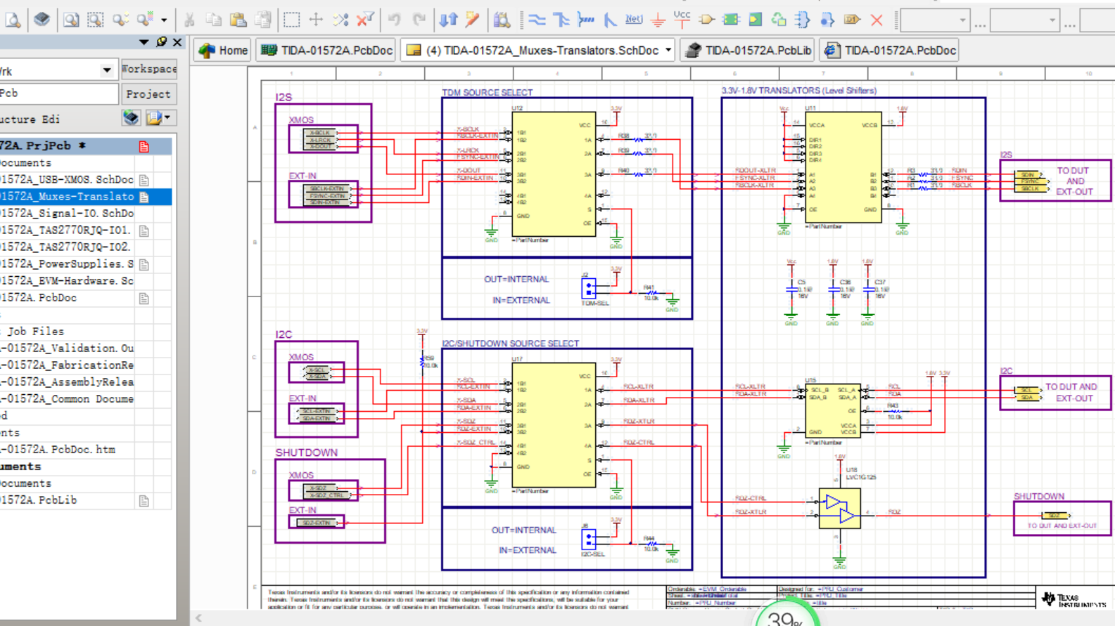 数字功放TAS2770开发板评估板 ALTIUM设计硬件原理图+PCB+封装库文件